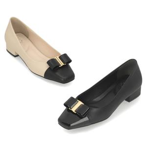 [정상가 159,000원] 엘칸토 여성 리본 플랫 펌프스 2.5cm LCWD86I513
