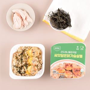 냉동도시락 한끼식사 즉석밥 간편식사 즉석밥 포켓도시락 곤드레나물잡곡밥 씨앗담은 닭가슴살볼 10팩