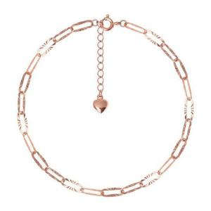 [미니아트] 클립 92.5 실버 컷팅 베이직 로즈골드 체인 데일리 은 발찌