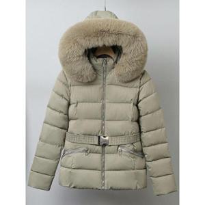 [에이시크]라비앙 벨트 퍼 후드 점퍼 C25DJP025