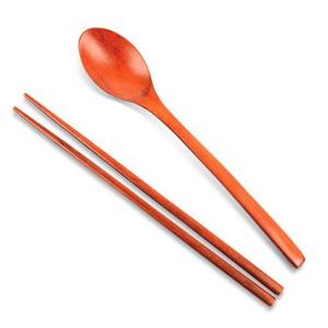 1벌 우드 원목 어른용 수저세트 숫가락+젓가락 나무 WFL09BK