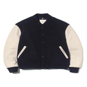 헤지스 남성 리얼레더 바시티 점퍼  (HZJU4D052N2)