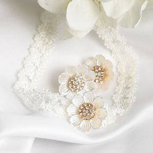 귀걸이 목걸이 리네 플라워 세트 주얼리 쥬얼리 악세사리 목걸이 귀걸이