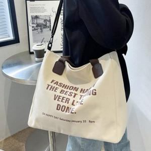 [깨비몰] 여성 베이직 레터링 숄더 크로스백 빅백 가방