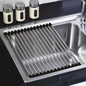 싱크롤 선반 식기건조대 싱크대받침대 15롤 47cm 블랙 (WC1500E)