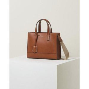 갤러리아_[헤지스ACC] HJBA5F890W3 브라운 로고배색 가죽 토트백