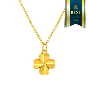[한국금다이아몬드] 순금 목걸이 24K 금 할로우 네잎 클로버 하트