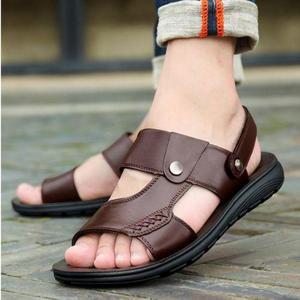 [베리슈]천연소가죽 남성 샌들 슬리퍼 남자 여름 샌달