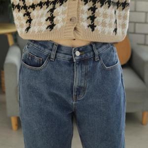 [블루블랙코리아] 귀엽고 편한 기모 본딩 여자청바지