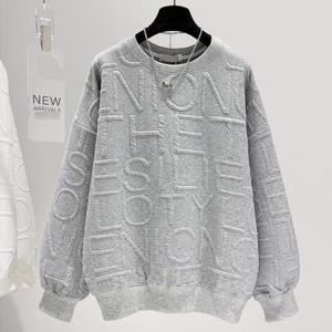 여자티셔츠 너무편해 엠보 알파벳 맨투맨