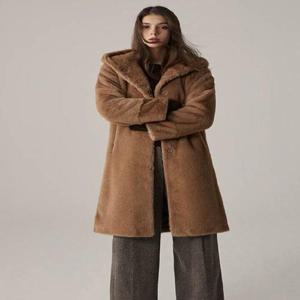 [리오벨]리오벨 페이크 퍼 롱코트