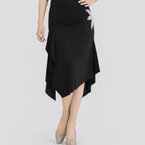 [까르죠아]속바지있는 튤립꽃 스커트 라인댄스치마 여성 여자 스포츠 댄스옷