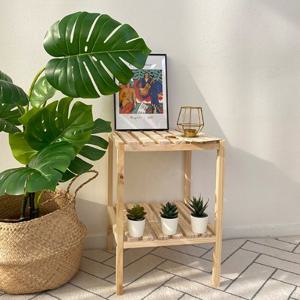 이크홈 원목 수납선반 2단 350