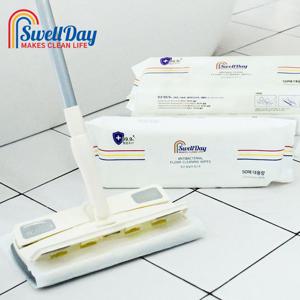 스웰데이 막대걸레 + 항균 물걸레 청소포 100매 (50매입 2개)