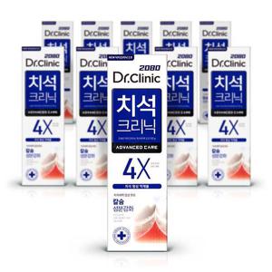 2080닥터크리닉 치석크리닉 고불소 치약120g 10개