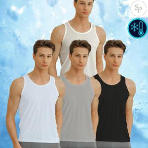 아스킨 골지 남성 런닝 쿨소재 통풍 시원한 기능성 런닝 3매세트