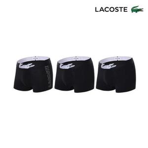 [라코스테언더웨어][라코스테] 블랙에디션 빅로고 프리미엄 드로즈 3종 세트