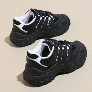 [오노마] ONM 여성 어글리슈즈 메쉬 통굽 키높이 운동화 통기성 2색