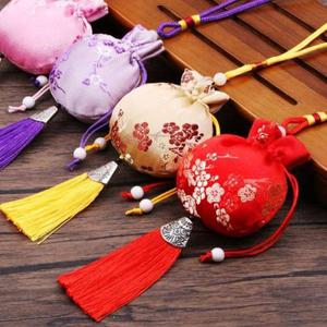 [에이치플러스몰]복주머니 한복 소품 전통 명절 선물 노리개 황금색