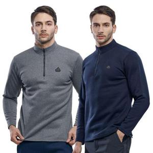 이지바이 쏘핫 남성 프리미엄 기모 집업티 빅사이즈 겨울 운동복 작업복 티셔츠(SY23LT077M)