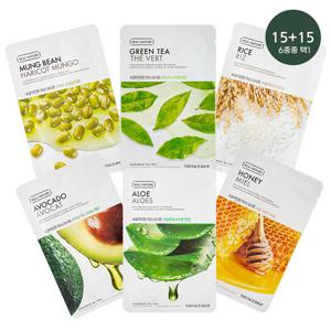 [30매묶음] 1일1팩 기획 더페이스샵 마스크시트 20g 6종택1