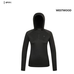 [웨스트우드][웨스트우드] 여성 후드 슬림 집업 티셔츠 WO3WTTS314BK-IC