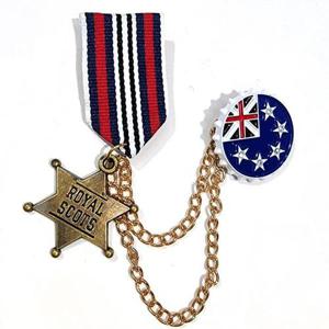 [썬비쥬]와펜 40 브로치 빈티지 장식 남자 여자 브로찌