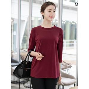 [모슬린]엄마옷 아이스 라운드 7부티셔츠 MQG111462 마담/미시옷/중년여성의류/빅사이즈/50대/60대여성옷