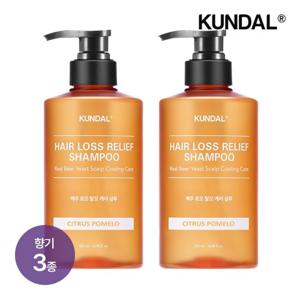 쿤달 맥주효모 탈모샴푸 500ml x2개(향 3종 택 1)