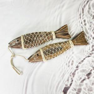 행운을품은 목어 대형 천연원목 물고기장식 액막이명태 인테리어소품