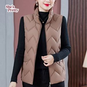 [쉬즈프리티] 라엘경량패딩조끼_여성패딩베스트