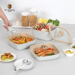 [아이젠베르그] 에스트 네모 세라믹 IH 탈부착 팬 5종 세트