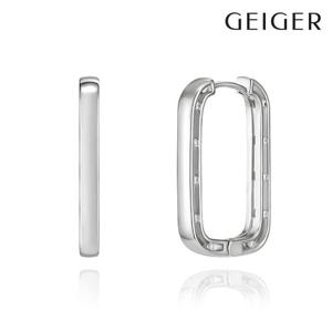 [가이거] 라운스퀘어 실버 원터치 귀걸이 GISVEE112