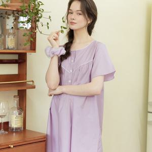 메이플라워 반팔 여성 순면 빅사이즈 홈웨어 원피스 잠옷 13종