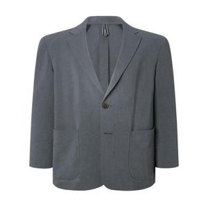 헤지스 남성 [TRAVELER] 블루 폴리 여름 셋업 자켓  (HZJA5B406T2)