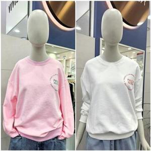 [에잇컨셉][에잇컨셉] 여성  봄 레터링 루즈핏 맨투맨 티셔츠 C26C4FTS023(2)_GN