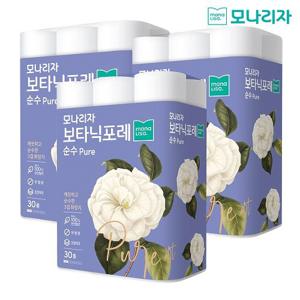 모나리자 보타닉포레 순수3겹 천연펄프화장지 총90롤(27M 30롤 3개)