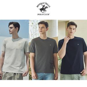 [최저가][비버리힐즈폴로클럽] 25SS 남성 소로나 우븐패치 반팔티셔츠 3종
