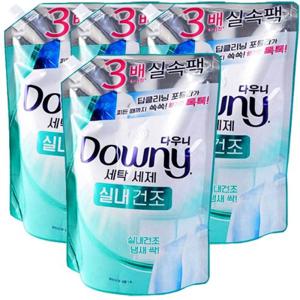 다우니 세탁세제 1.4L(드럼/일반겸용) 실내건조 리필x4개