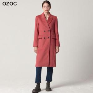 [오조크(OZOC)] 미니멀 울 더블 롱코트 (택가격: 199000원)