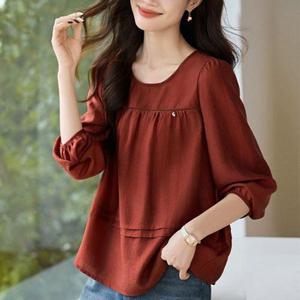 [몽드]레즈벨벳셔링블라우스 mde2301499