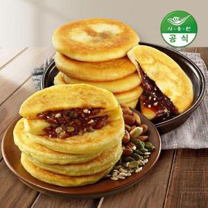 갤러리아_사옹원 노릇노릇 구워나온 옛날꿀호떡 400g 1개 + 씨앗호떡 400g