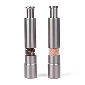 키친원 스텐304 후추 그라인더 + 핑크 소금 그라인더 원터치 2개세트 K943UP