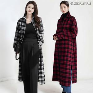 [플로레센스]멜린타탄체크롱셔츠원피스2종