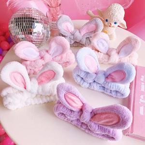 토끼 헤어밴드 샤워캡 세안머리띠 헤안밴드 헤어캡