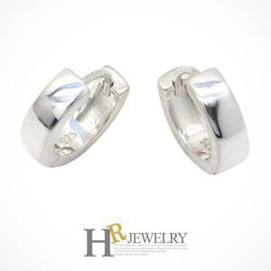 [호림쥬얼리]실버92.5/Silver/은귀걸이/데일리(HR)실버 유광 심플 원터치 귀걸이(NO.33299)