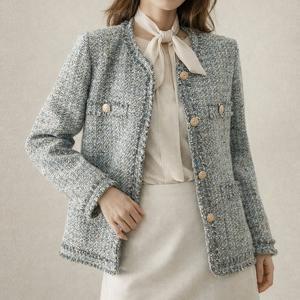 ★한정기간세일★[블랙퀸] 테우런 봄가을 트위드 자켓 blk003328