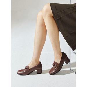 [무크]여화 토리 소가죽 로퍼힐 2colors