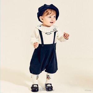 [디즈니베이비]미키턱받이우주복(NAVY)_79S127501
