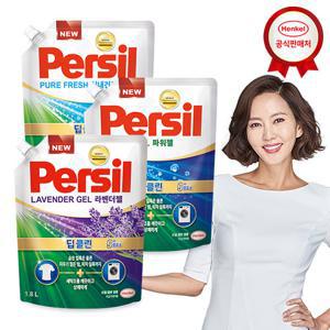 [퍼실] 액체세제 리필팩 1.8L x3개 일반/드럼 겸용